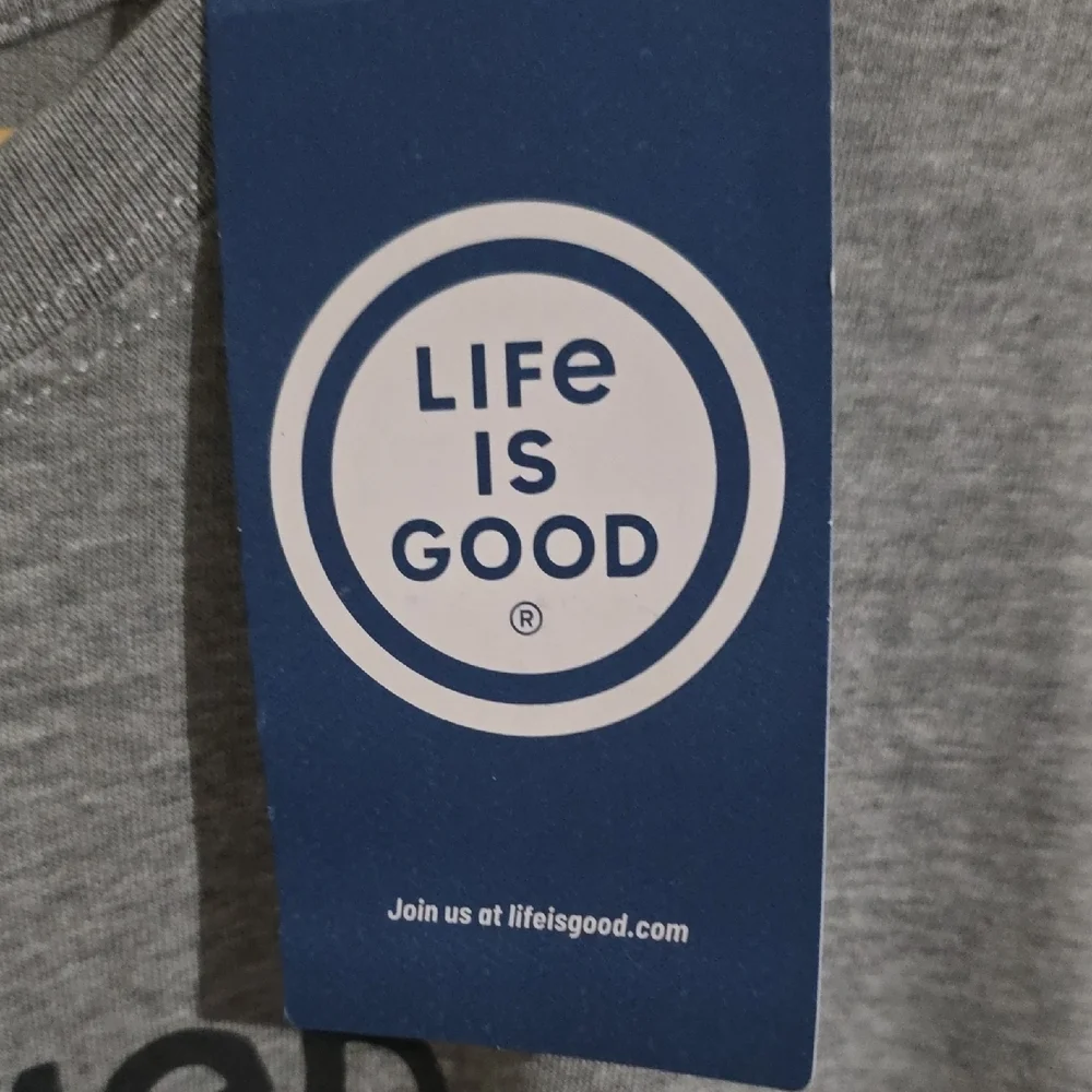 Life Is Good Gray Long Sleeve with Colorful Drink Graphic Xxl - Picture 3 of 5